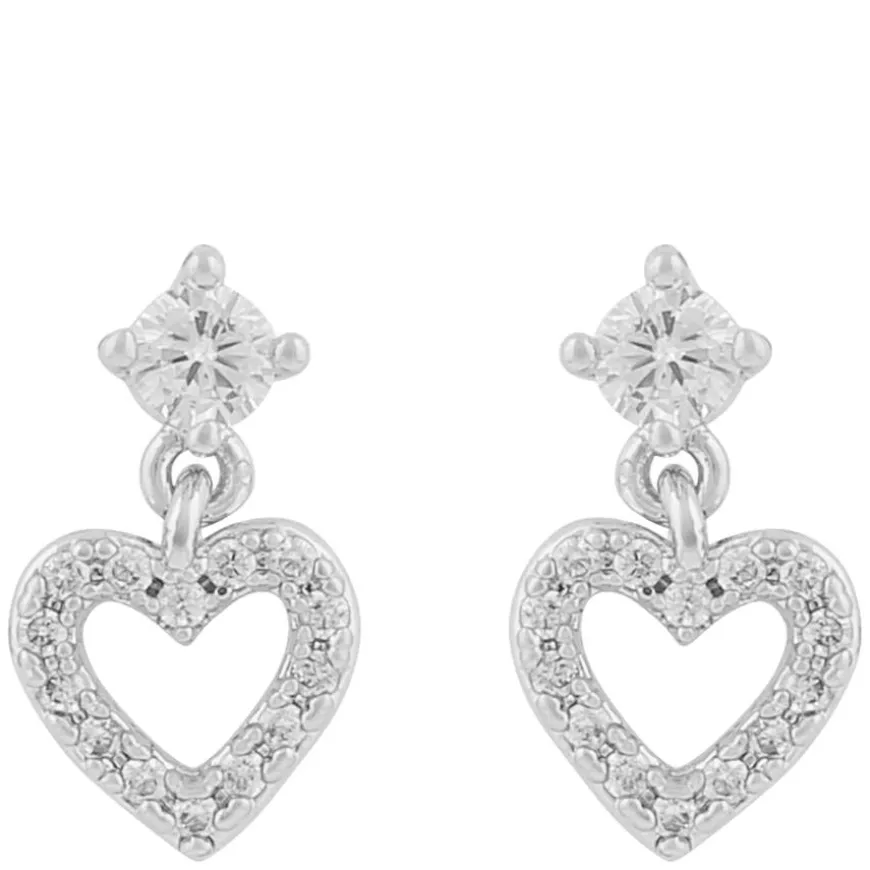 Nisi Heart Earring Silver Onesize