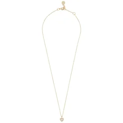 Nisi Heart Pendant Necklace Gold 42cm