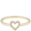 Nisi Heart Ring Gold Small