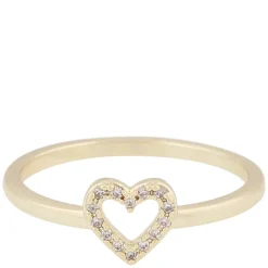 Nisi Heart Ring Gold Small