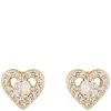 Nisi Heart Small Earring Gold Onesize