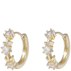 Nisi Irregular Small Hoop Earring Gold Onesize