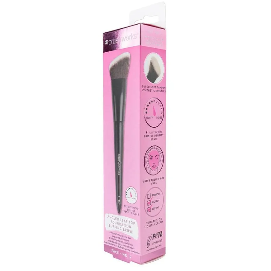 No. 9 Angled Flat Top Foundation Buffing Brush