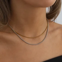 Nori Link Chain Necklace Stainless Steel Gold