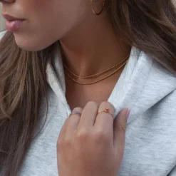 Nori Link Chain Necklace Stainless Steel Gold