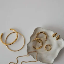 Nori Link Chain Necklace Stainless Steel Gold