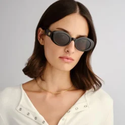 Nouveau Vie Black With Green Mono Lens