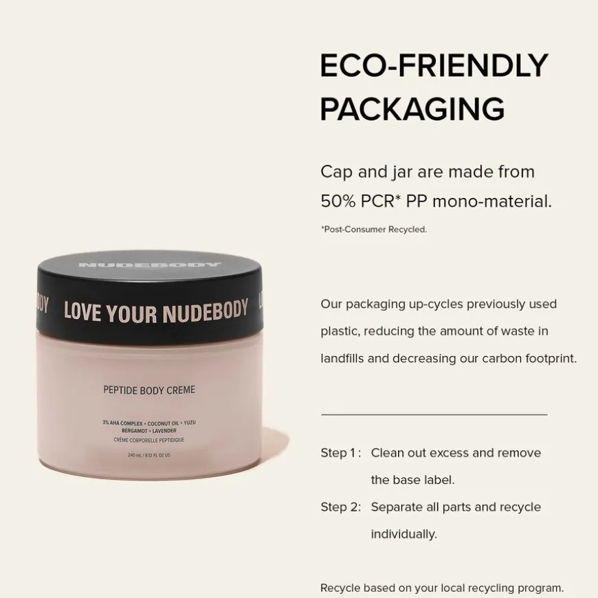 Nudebody Peptide Body Creme 240ml