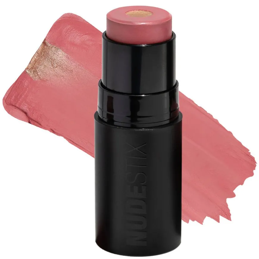 Nudies Matte + Glow Core All Over Face Blush Color Pink Ice 5g