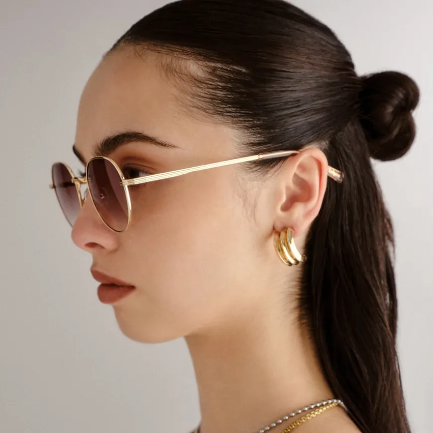 Odyssey Bright Gold With Brown Gradient Lens