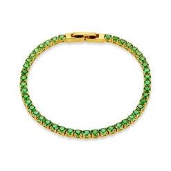 Orelia Green Tennis Bracelet