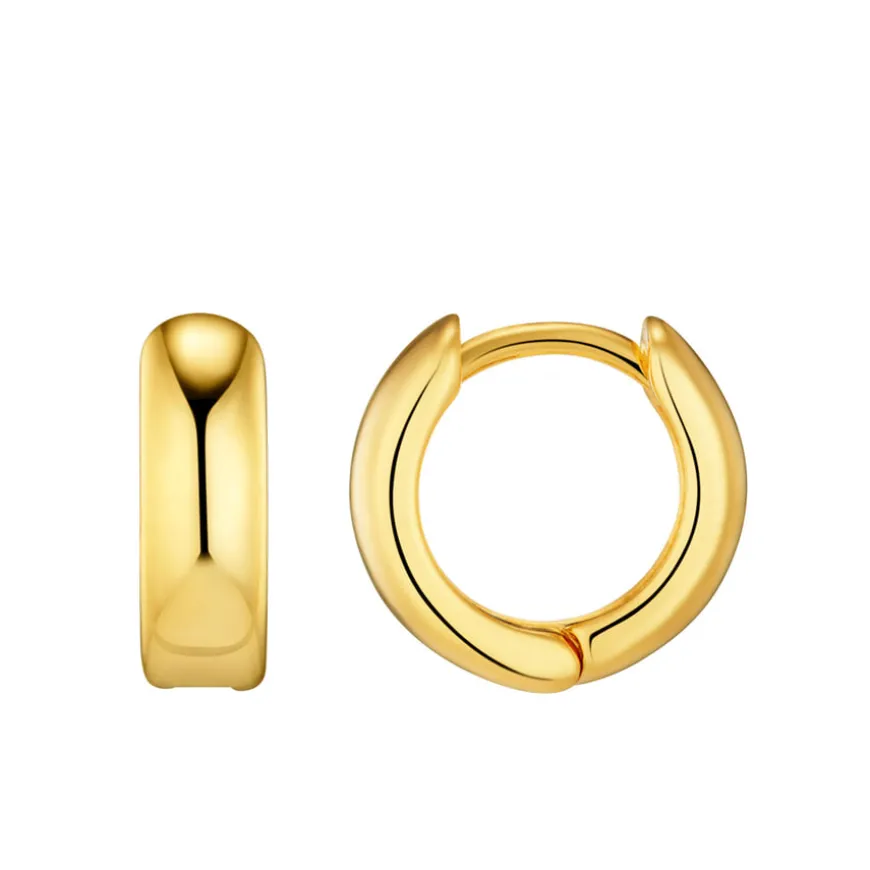 Orelia Mini Domed Huggie Hoops