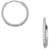 Orelia Pave Huggie Hoops 17mm