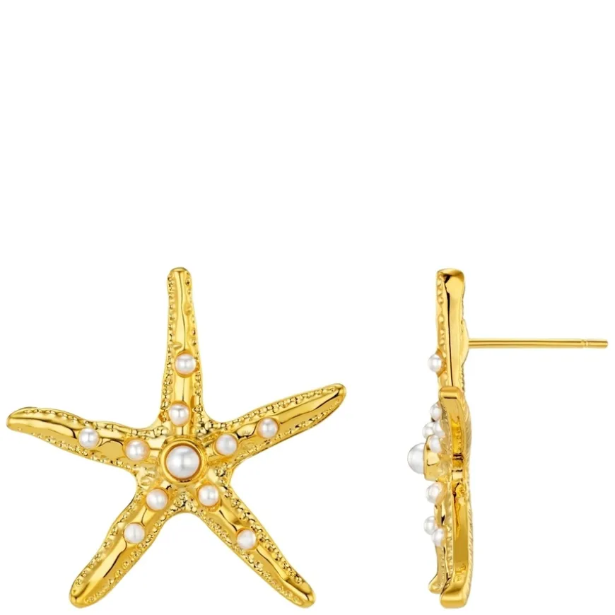 Orelia Statement Embellished Starfish Stud Earring