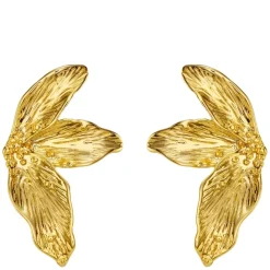 Orelia Statement Petal Climber Earrings