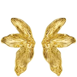 Orelia Statement Petal Climber Earrings