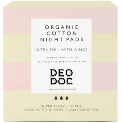 Organic Cotton Night Pads 10pcs