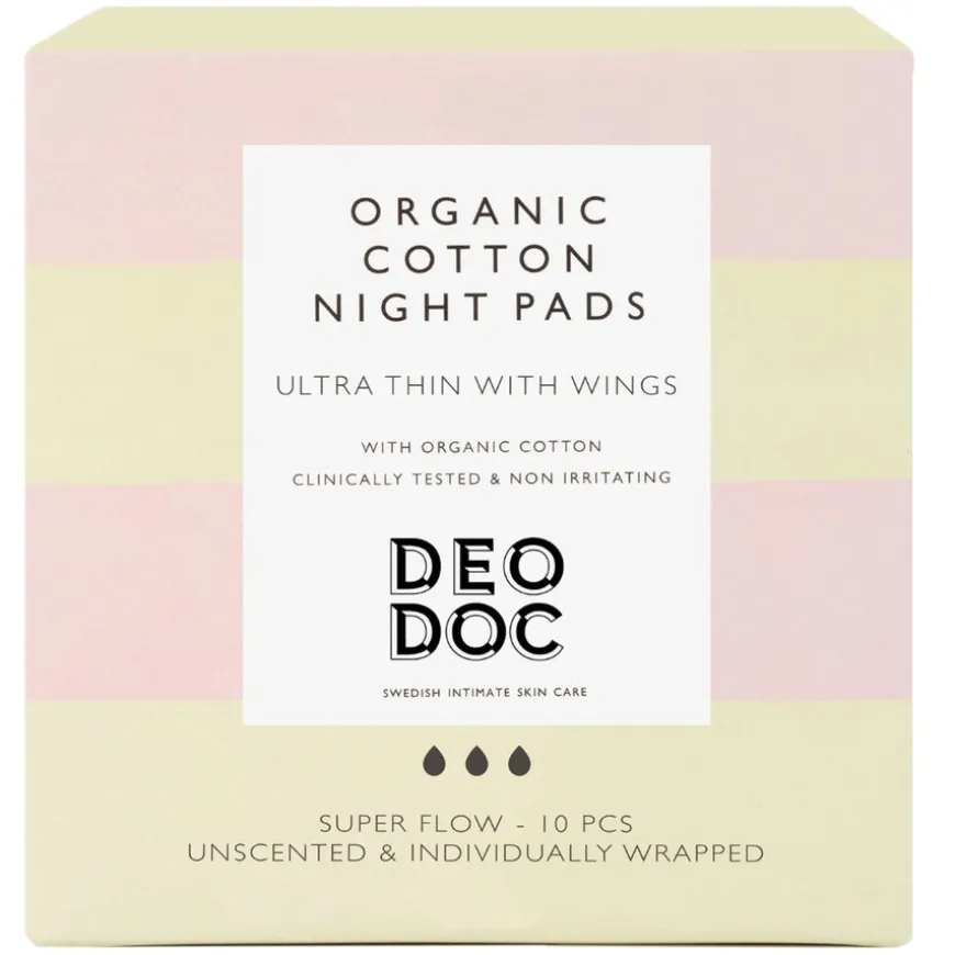 Organic Cotton Night Pads 10pcs