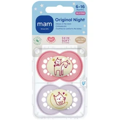 Original Night 6-16m Silicone Pink 2pcs