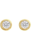 Orla Small Crystal Stud Earrings Gold