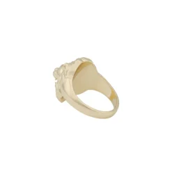 Oz Lion Ring Plain Gold L