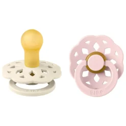 Pacifier Boheme Latex Ivory/Blossom Size 1 2pcs