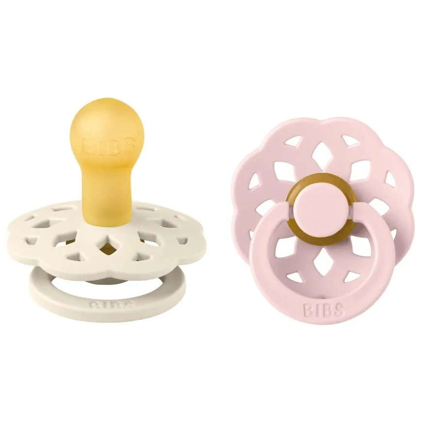 Pacifier Boheme Latex Ivory/Blossom Size 1 2pcs