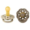 Pacifier Boheme Latex Vanilla/Dark Oak Size 2 2pcs