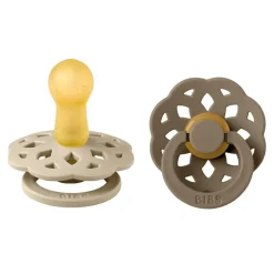 Pacifier Boheme Latex Vanilla/Dark Oak Size 2 2pcs