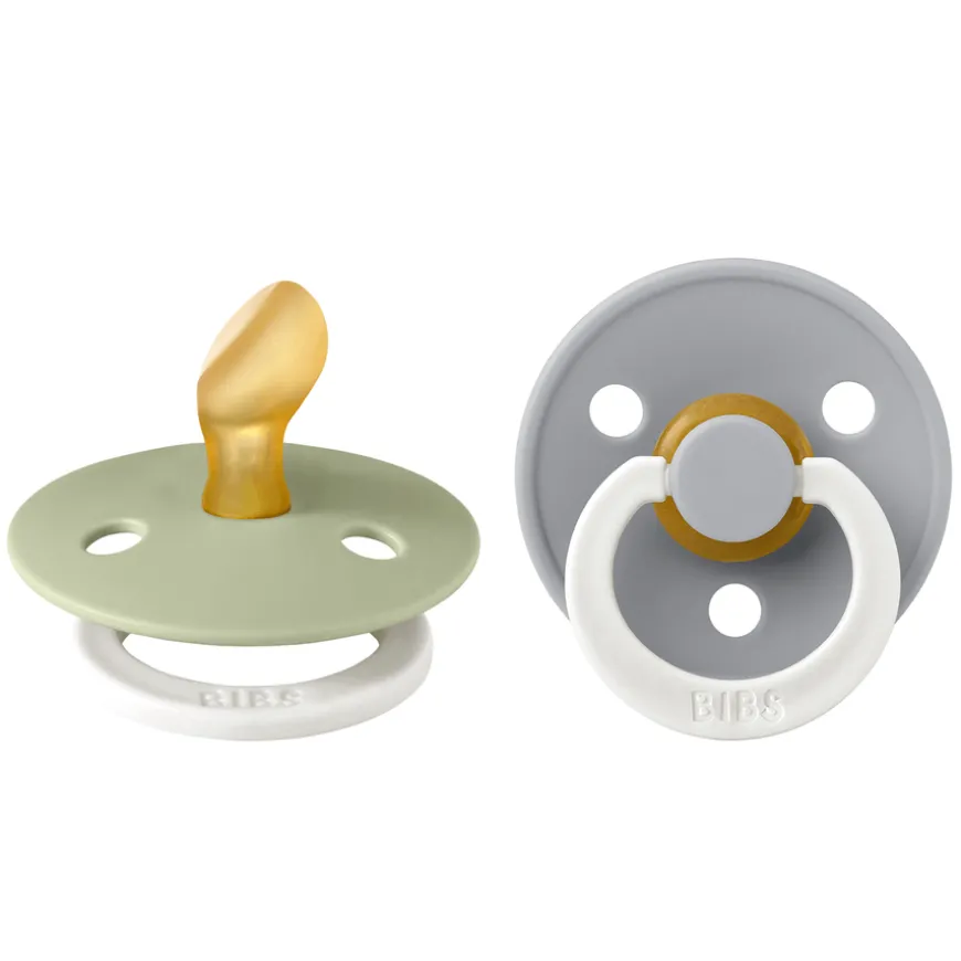 Pacifier Colour Latex Anatomical Sage Glow/Cloud Glow Size 1 2pcs
