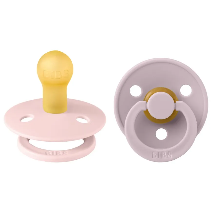 Pacifier Colour Latex Blossom/Dusky Lilac Size 1 2pcs