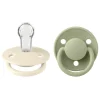 Pacifier De Lux Silicone Ivory/Sage Onesize 2pcs