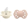 Pacifier Infinity Anatomical Silicone Ivory/Blush Size 1 2pcs