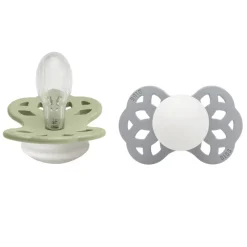 Pacifier Infinity Symmetrical Silicone Sage Glow/Cloud Glow Size 2 2pcs