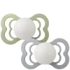 Pacifier Supreme 2 PACK Silicone Size 2 Sage GLOW/Cloud GLOW