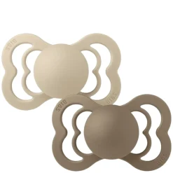 Pacifier Supreme 2 PACK Silicone Size 2 Vanilla/Dark Oak