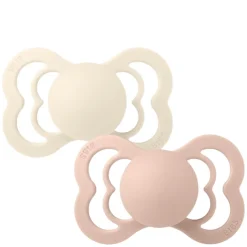 Pacifier Supreme 2 PACK Silicone Size 2 Ivory/Blush