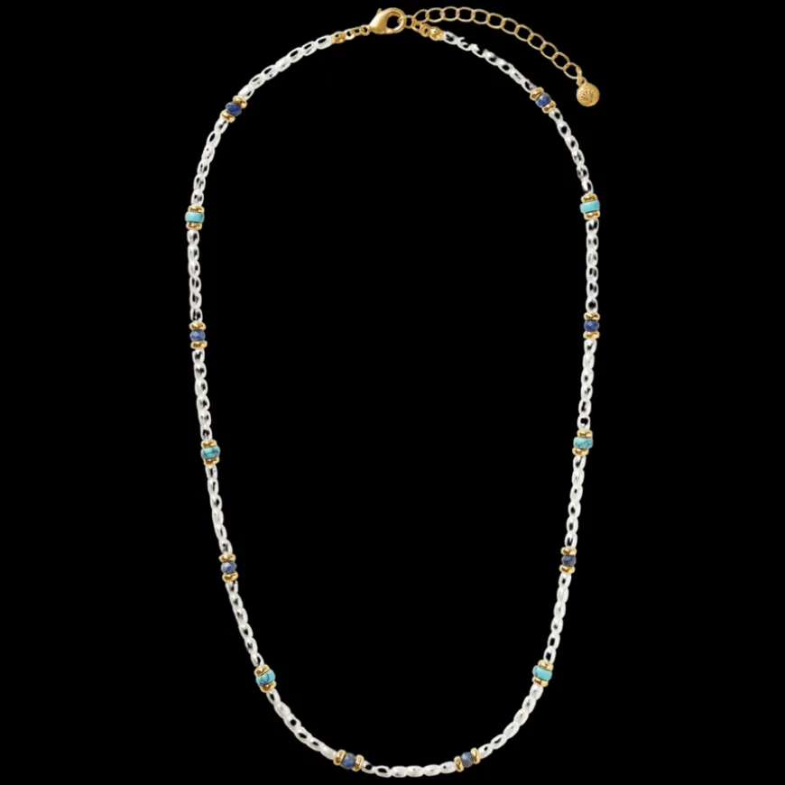 Pearl & Stone Beaded Necklace