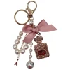 Perfume & Pearl Bag Charm Rose Bow