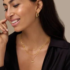 Polished Chubby Mid-Size Hoops