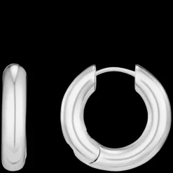 Polished Chubby Mid-Size Hoops