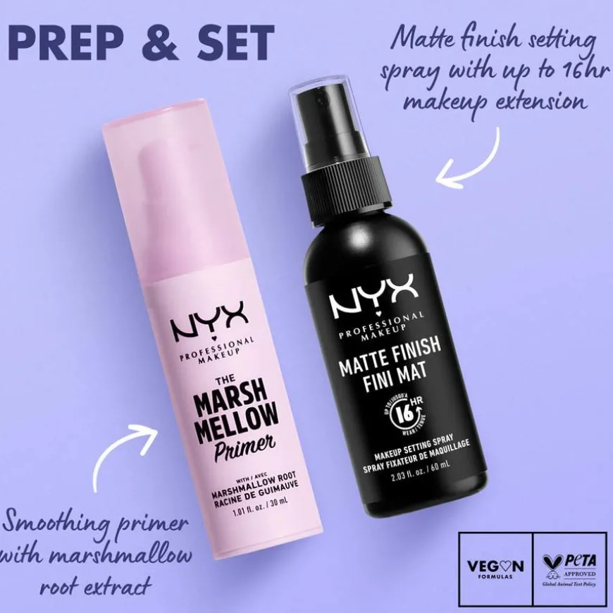 Prep & Set Duo Setting Spray Matte Finish + Marshmellow Primer