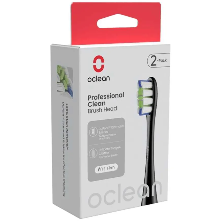 Professional Clean Brush Head Black 6pcs