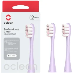 Professional Clean Brush Head Purple 2pcs