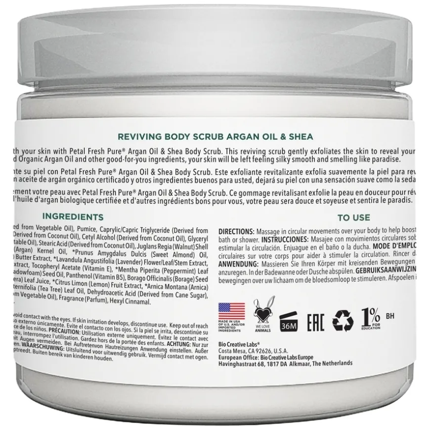 Pure Argan & Shea Reviving Body Scrub 473ml