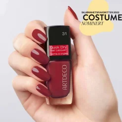 Quick Dry Nail Lacquer # 31 Confindent Red 10ml