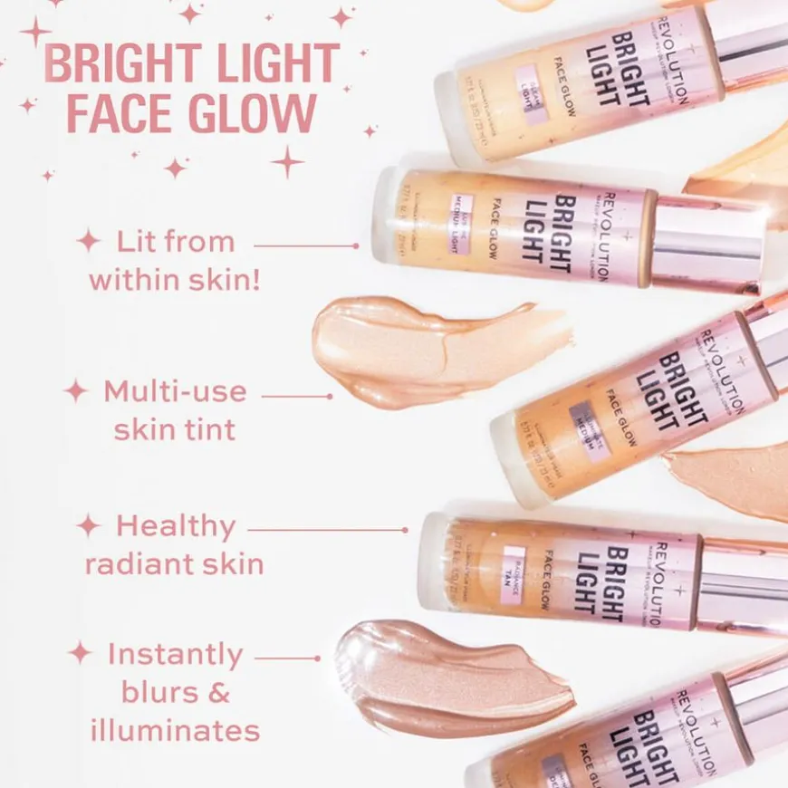 Revolution Bright Light Face Glow Illuminate Medium 23ml