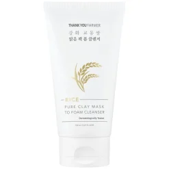 Rice Pure Clay Mask to Foam Cleanser 150ml