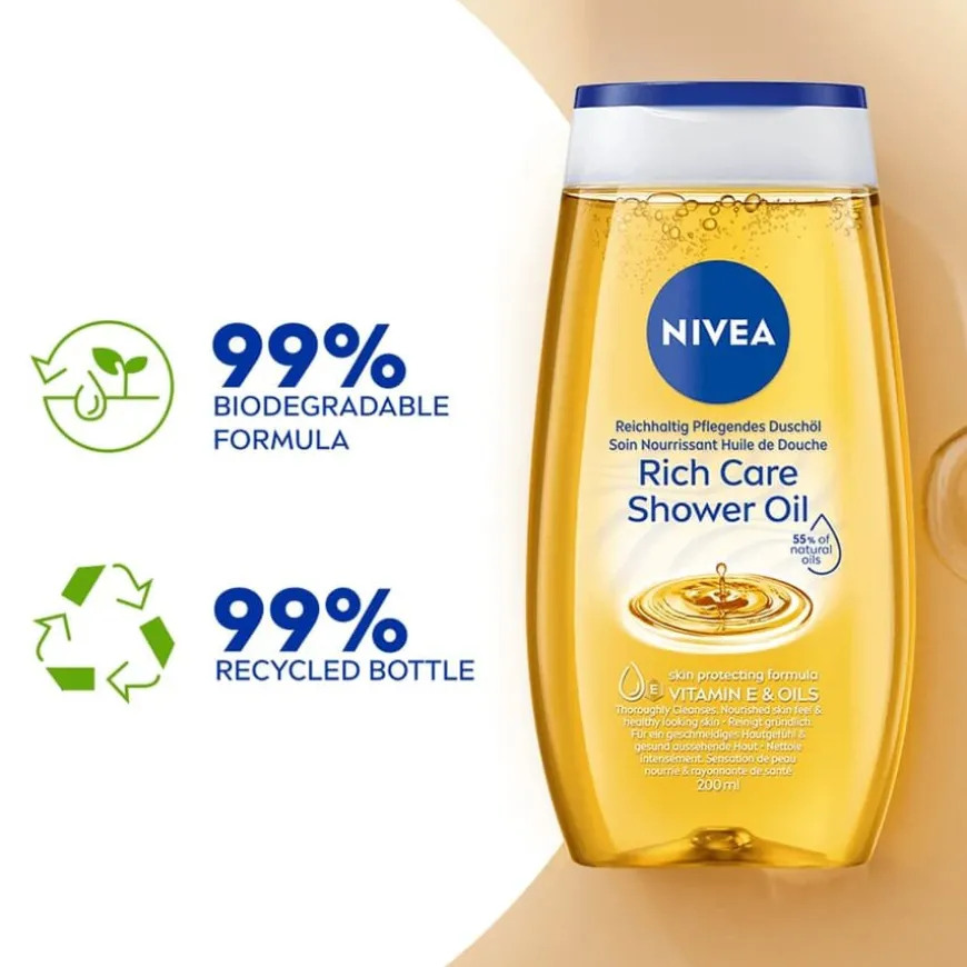 Rich Caring Shower Oil 200ml