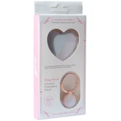 Ringholder og Heart Pop til mobil - Hvit